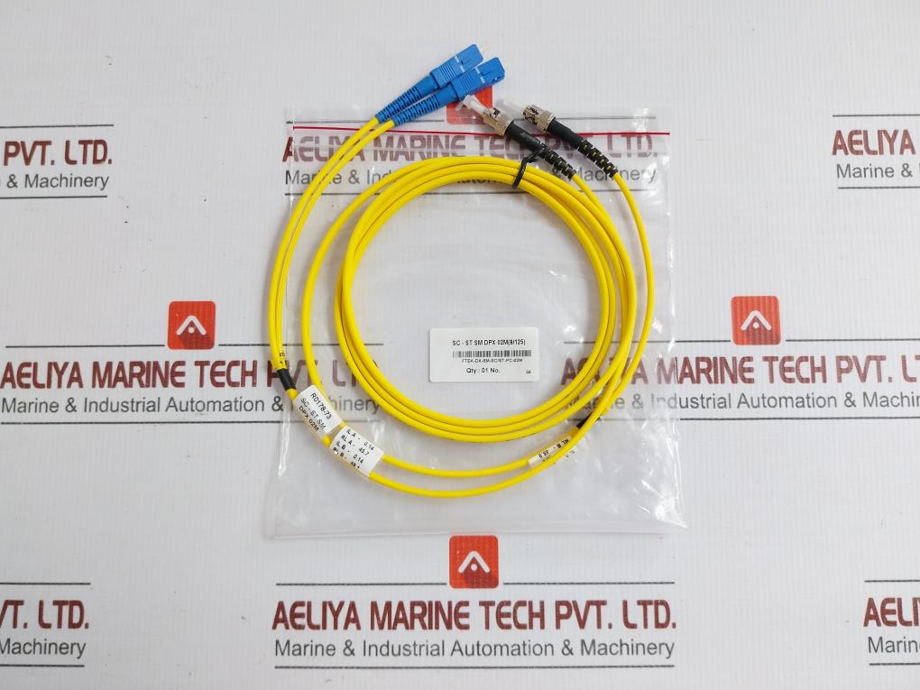 Single Mode Duplex Fiber Optic Patch Cable Set Ftek-dx-sm-sc/St-pc-02M