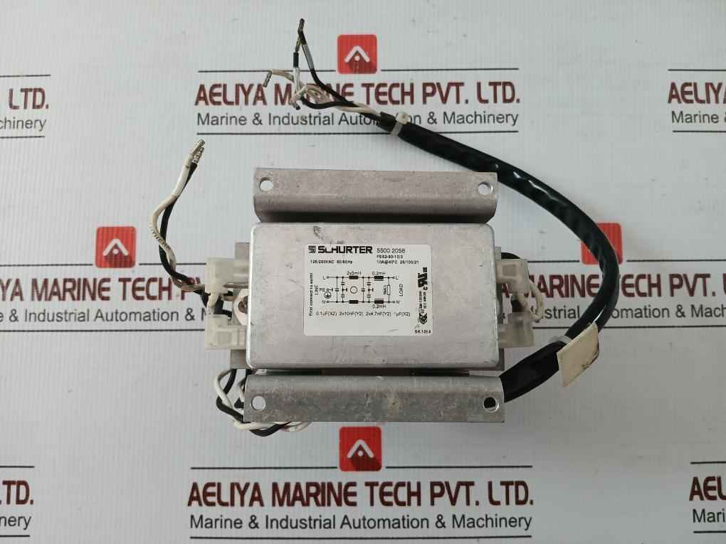 Single Phase Emc/Emi Line Filter 5500.2056 Schurter