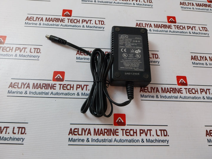 Sinpro Spu24-4 Switching Power Supply Adapter 14 Vdc 1.7A 24W Max