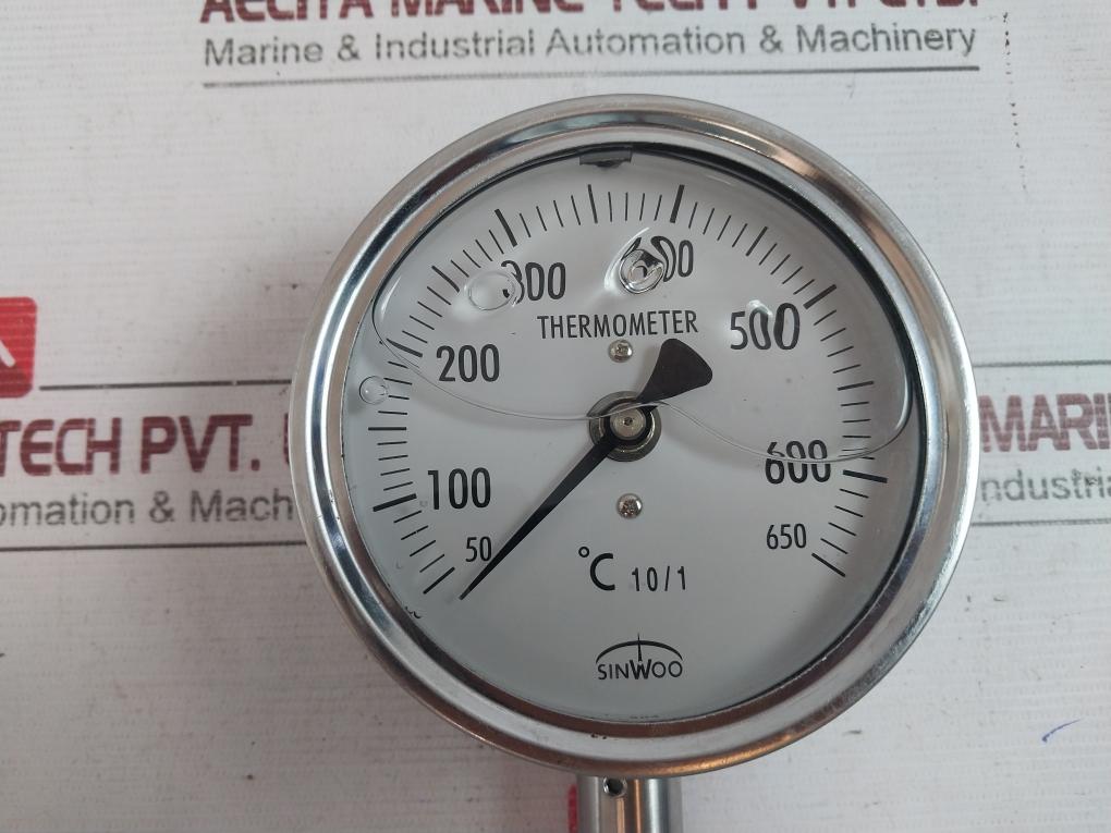 Sinwoo 087938 Thermometer 50-650°C 300-mm