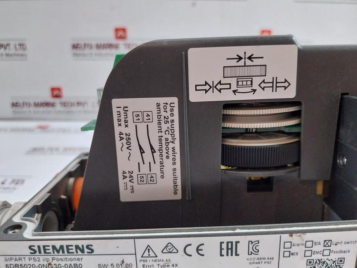 Sipart Ps2 I/P Positioner 6Dr5020-0Ng30-0Ab0 Siemens