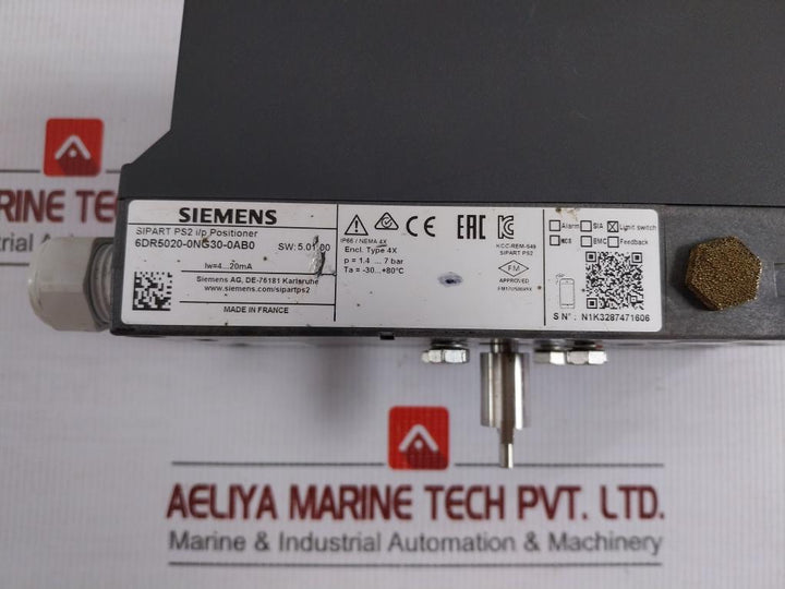 Sipart Ps2 I/P Positioner 6Dr5020-0Ng30-0Ab0 Siemens