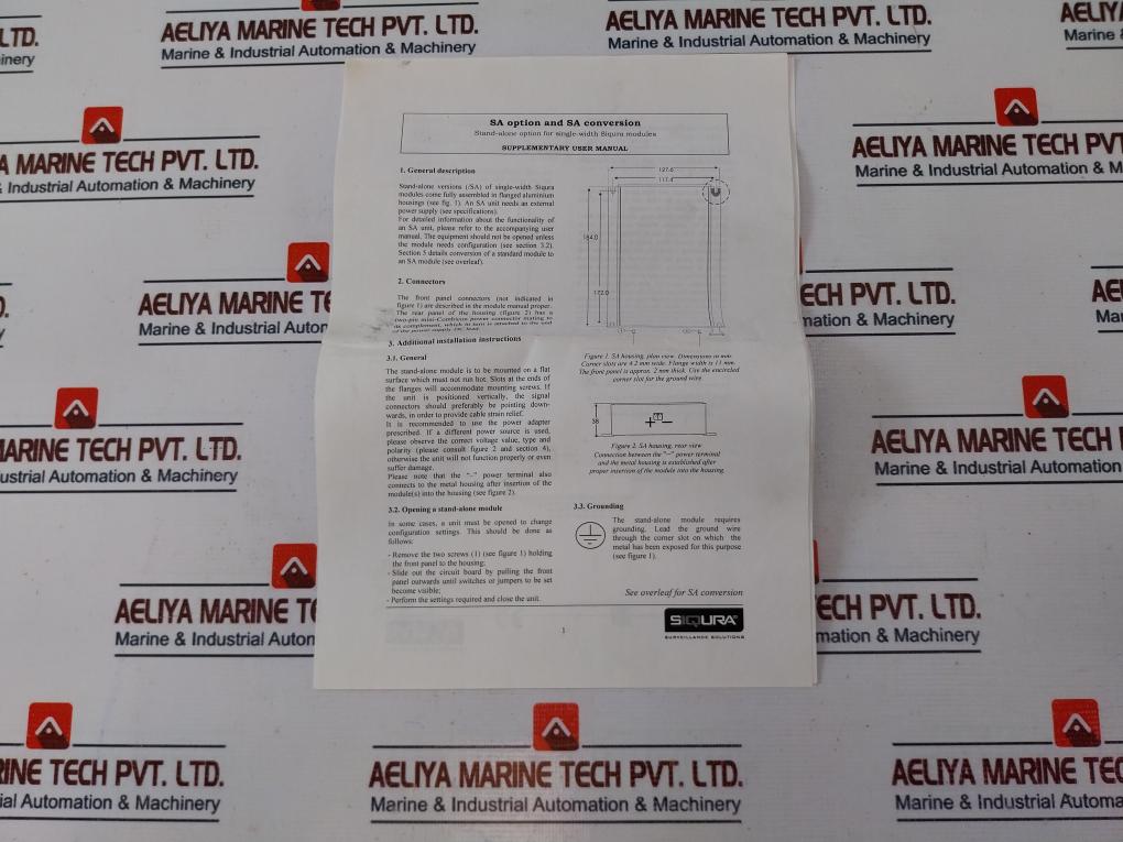 Siqura Vbs 2010 Rx Cctv Optical Converter Receiver-modem - Aeliya Marine Tech