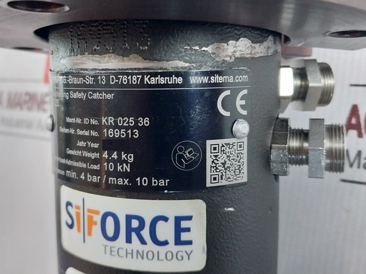 Sitema Krp/T 25 Safety Catcher 10 Bar A0120-01J23 10 Kn