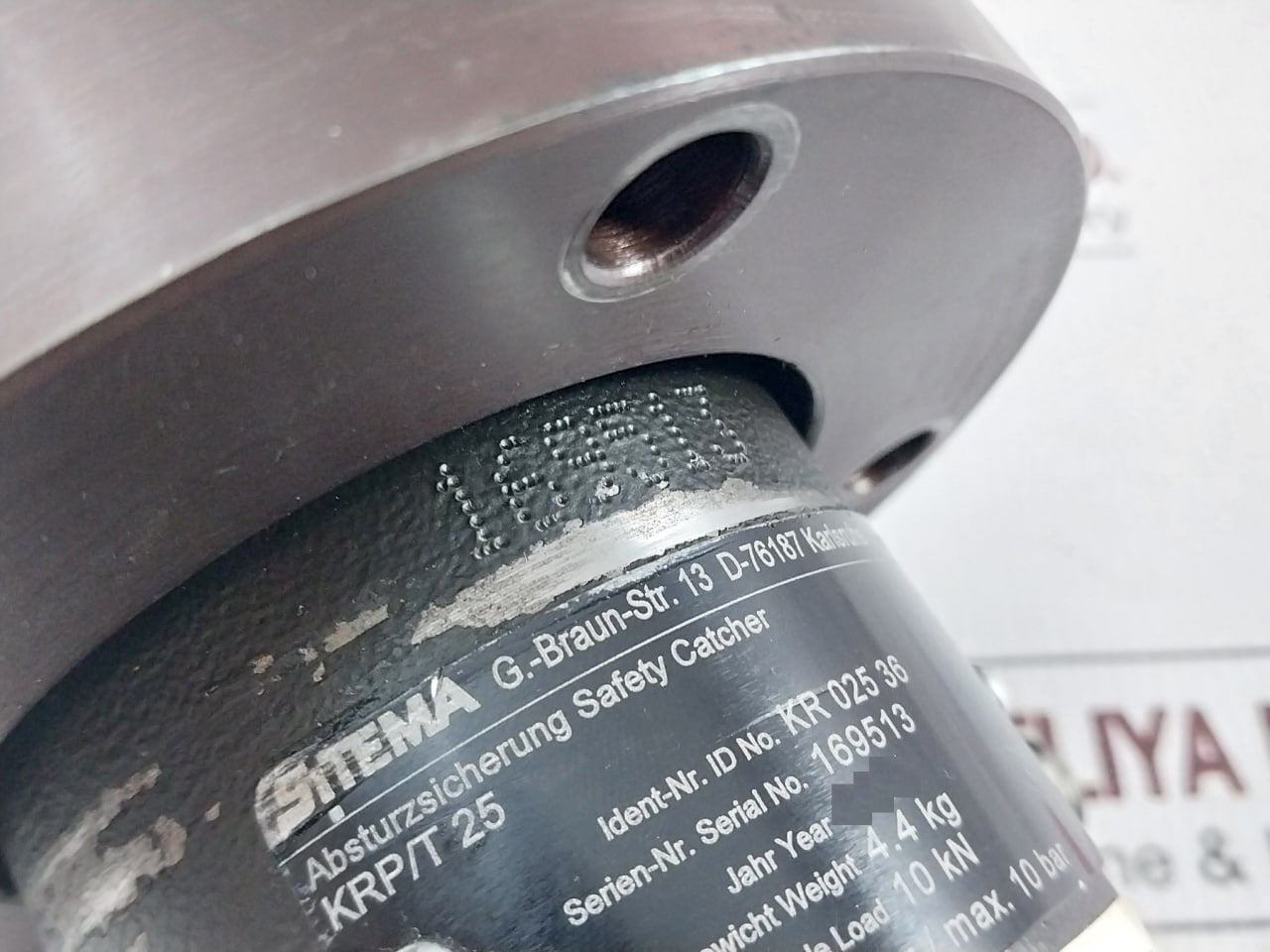 Sitema Krp/T 25 Safety Catcher 10 Bar A0120-01J23 10 Kn