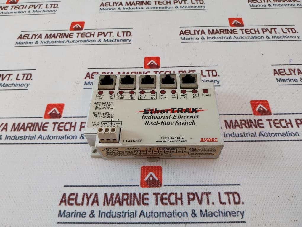 Sixnet Ethertrak Et-gt-5Es-1 Industrial Ethernet Real-time Switch Rev: 2.00