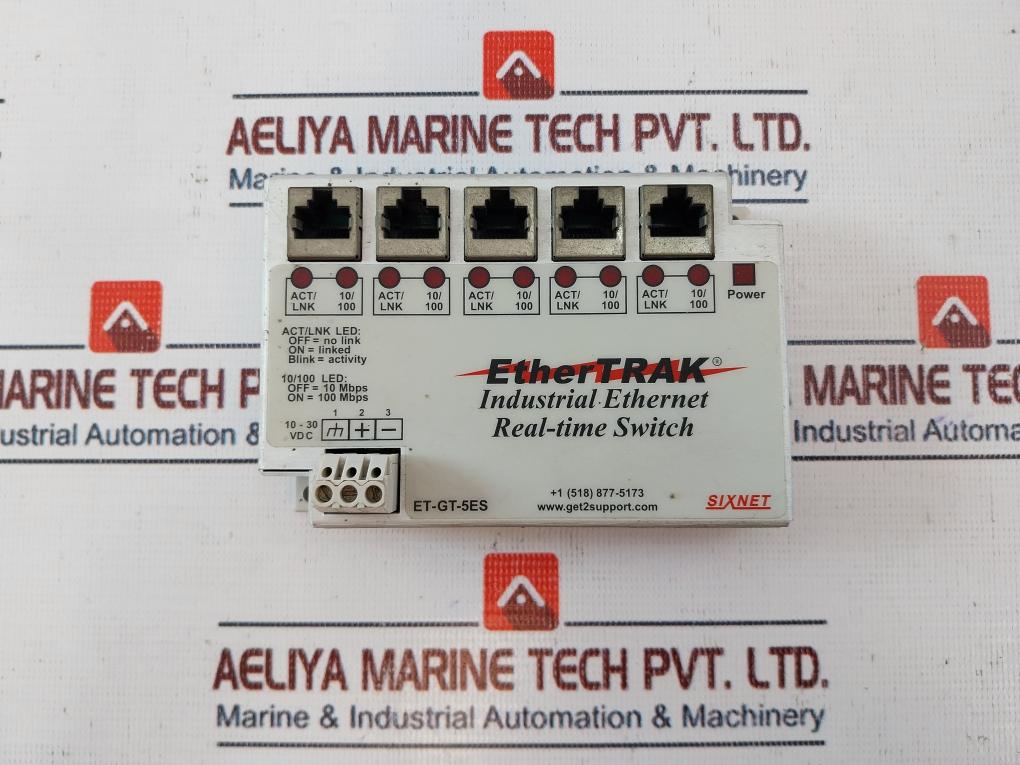 Sixnet Ethertrak Et-gt-5Es-1 Industrial Ethernet Real-time Switch Rev: 2.00