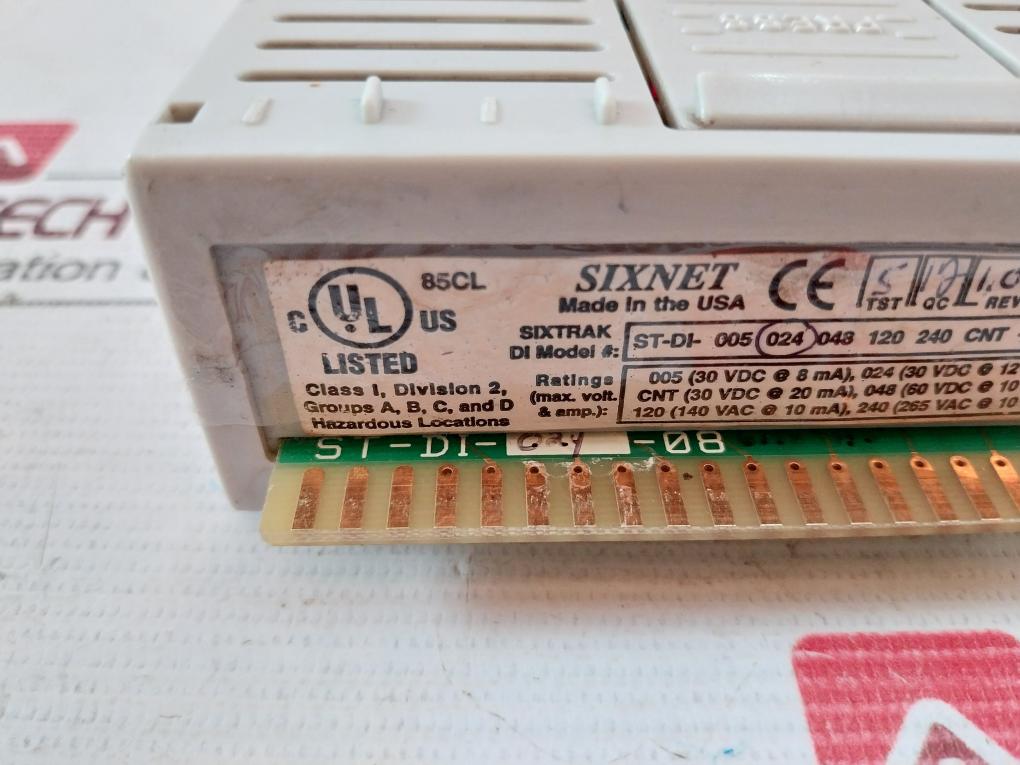 Sixnet St-di-024-08 Input Module Rev: 1.00, 005 (30Vdc 8Ma)