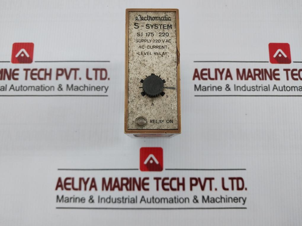Sj 175 220 Ac-current Level Relay Electromatic 220 Vac