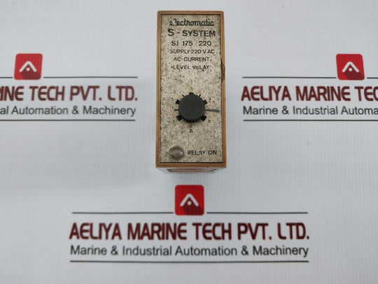 Sj 175 220 Ac-current Level Relay Electromatic 220 Vac