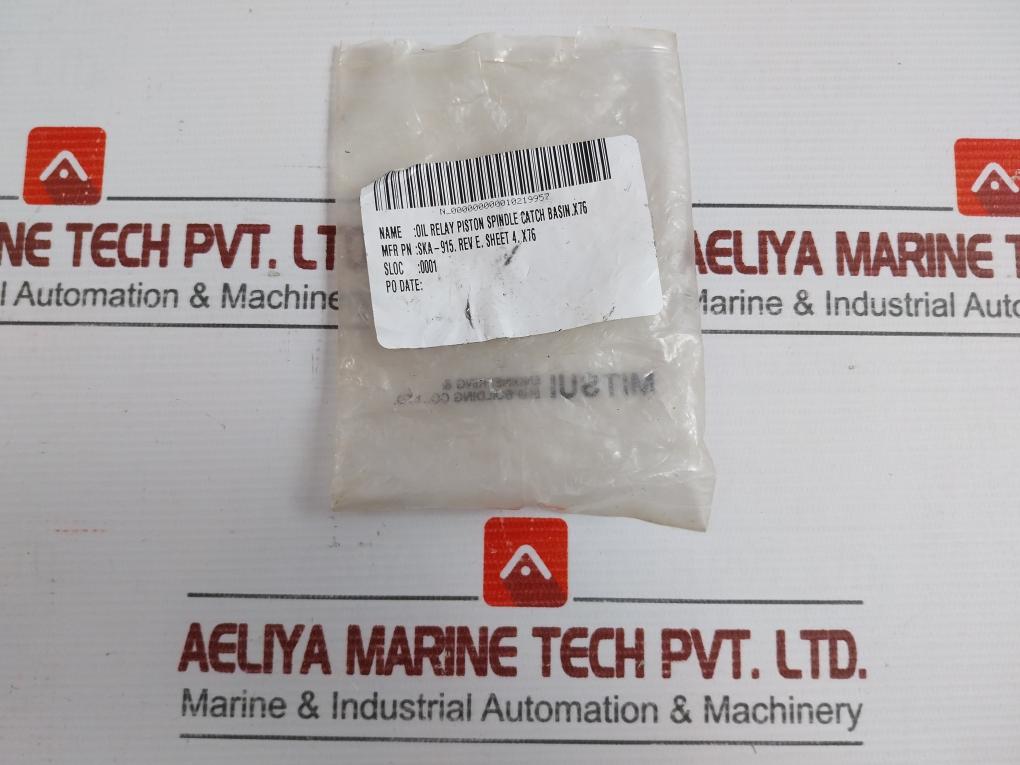 Ska-915 Oil Relay Piston Spindle Catch Basin Brand Coffin Turbo Pump Rev E