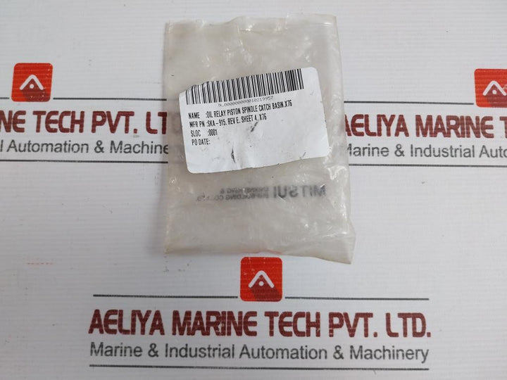 Ska-915 Oil Relay Piston Spindle Catch Basin Brand Coffin Turbo Pump Rev E