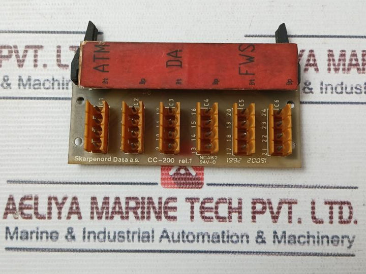 Skarpenord Data Cc-200 Printed Circuit Board Ncab2 94V-0 Used