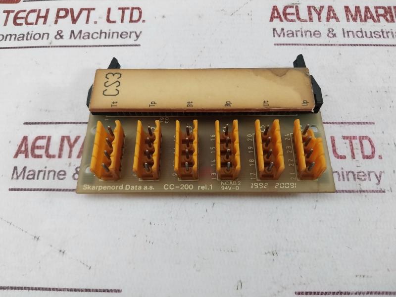 Skarpenord Data Cc-200 Printed Circuit Board Ncab 2 94V-0 Rel.1