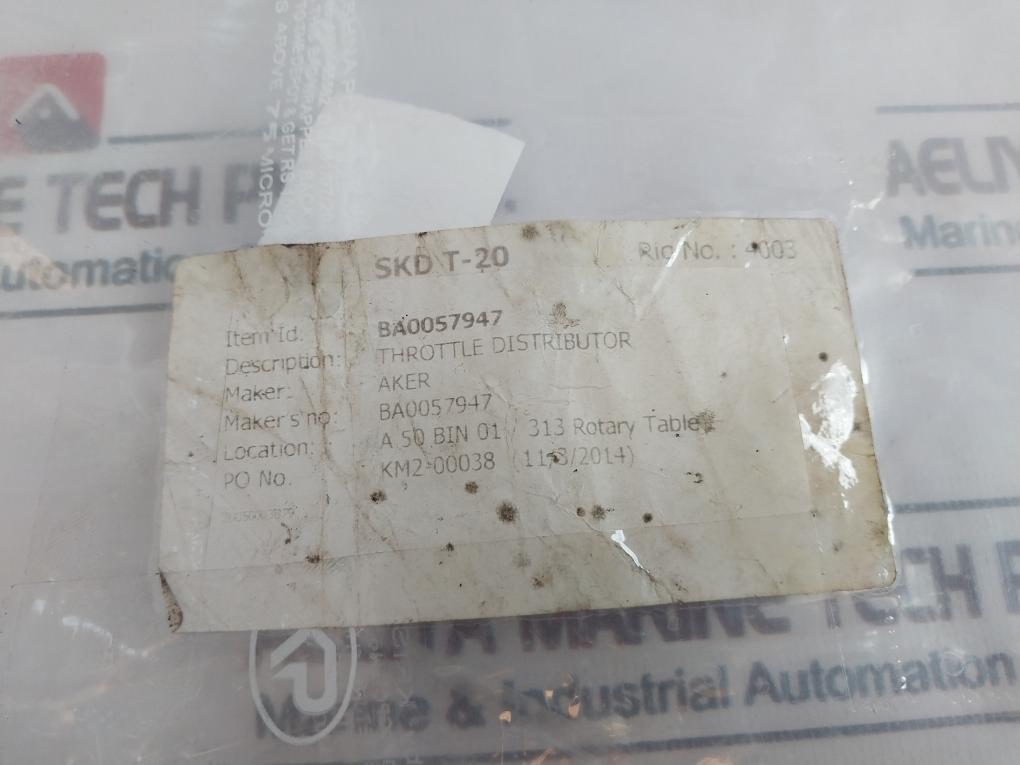 Skf 242-065.20 Throttle Distributor Oil Flow Indicator