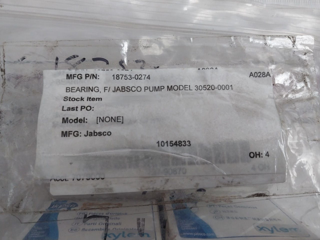 Skf 6204-2Rsh Deep Groove Ball Bearing With Seal 18753-0274