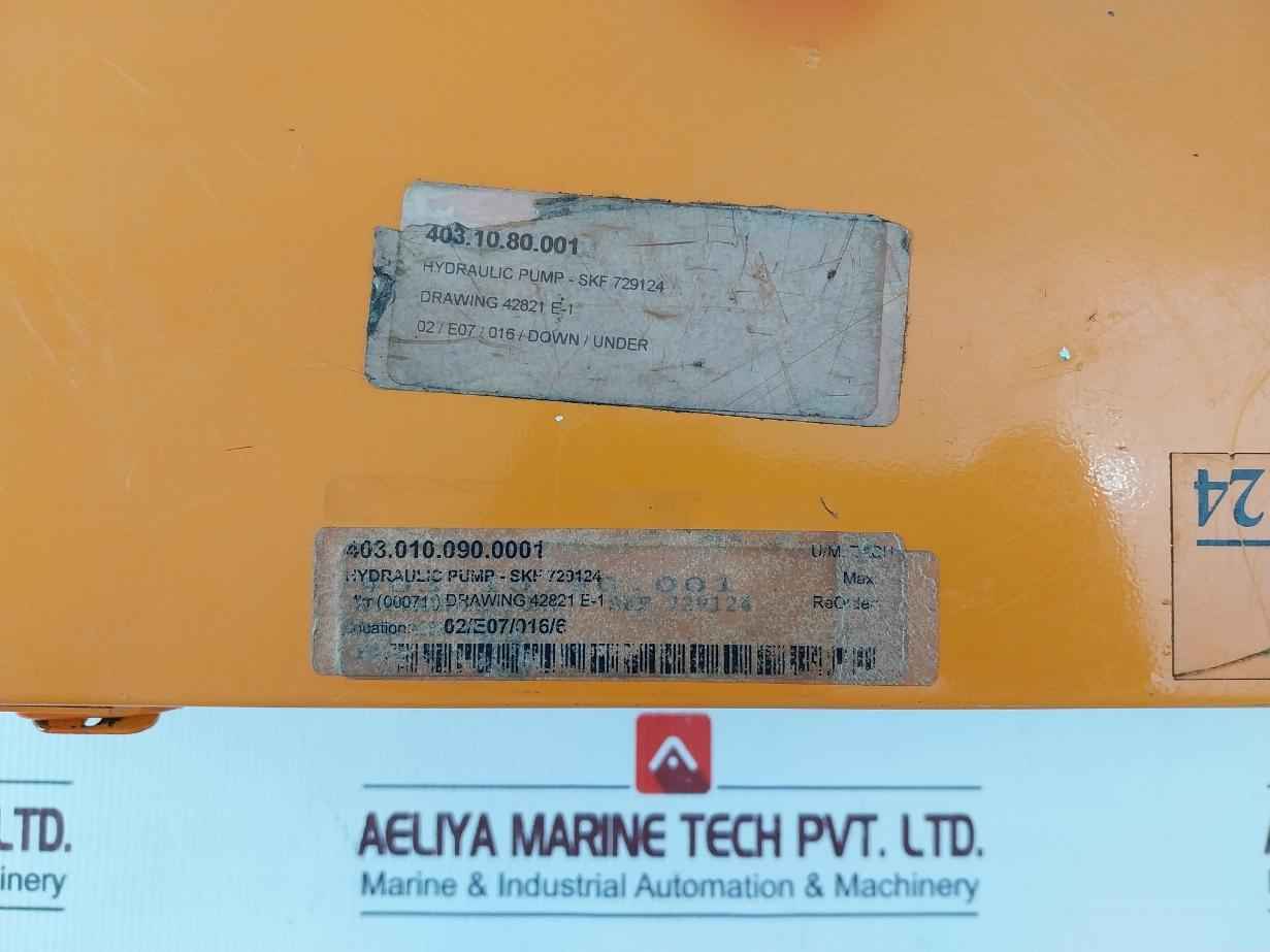 Skf 729124 Hydraulic Pump Kit 0-15000 Psi 0-100 Mpa