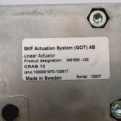 Skf Actuation System Crab 12 Linear Actuator