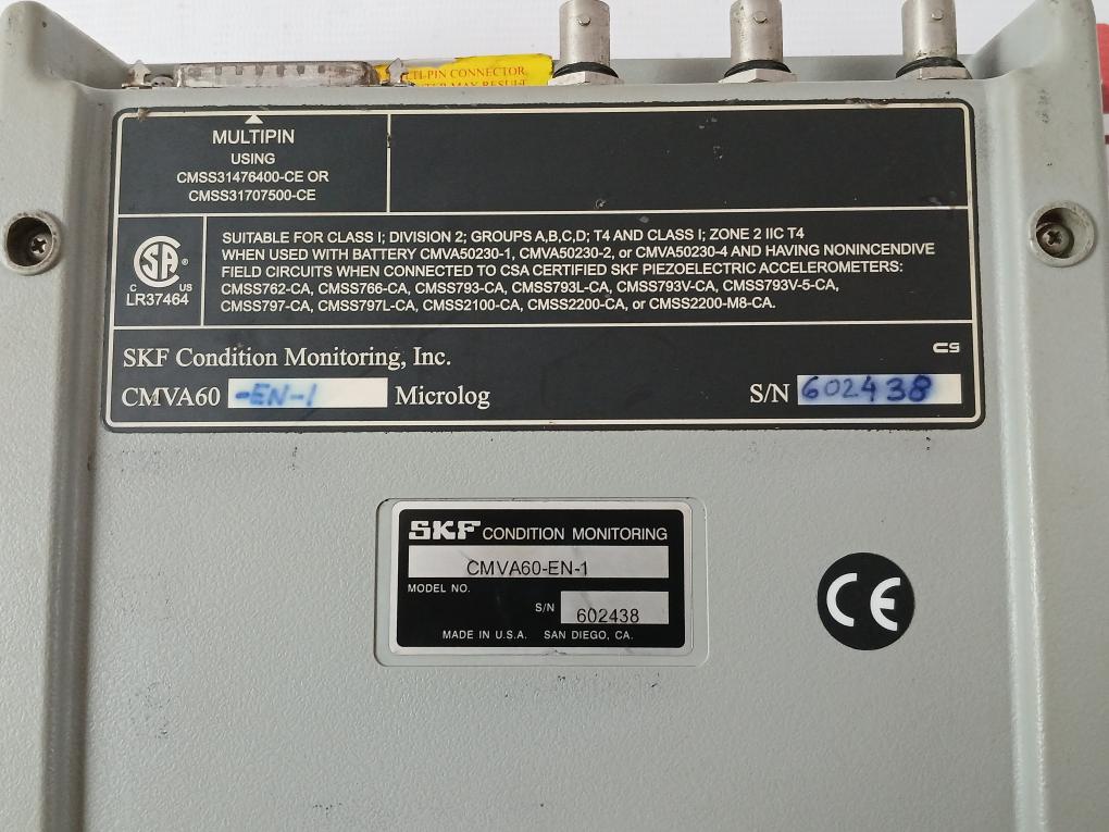 Skf Cmva60-en-1 Microlog Data Analyzer 2.130 Kg