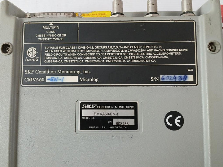 Skf Cmva60-en-1 Microlog Data Analyzer 2.130 Kg