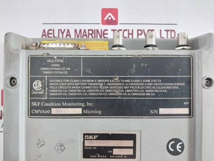 Skf Cmva60-en-1 Microlog Data Analyzer KG 2.170
