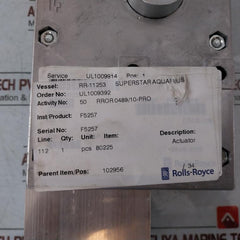 Skf Crab 12 Linear Actuator 0461508-v02 Pos. 34