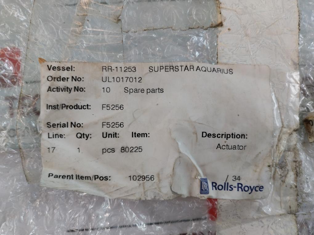 Skf Crab 12 Linear Actuator 0461508-v02, Ul1017012