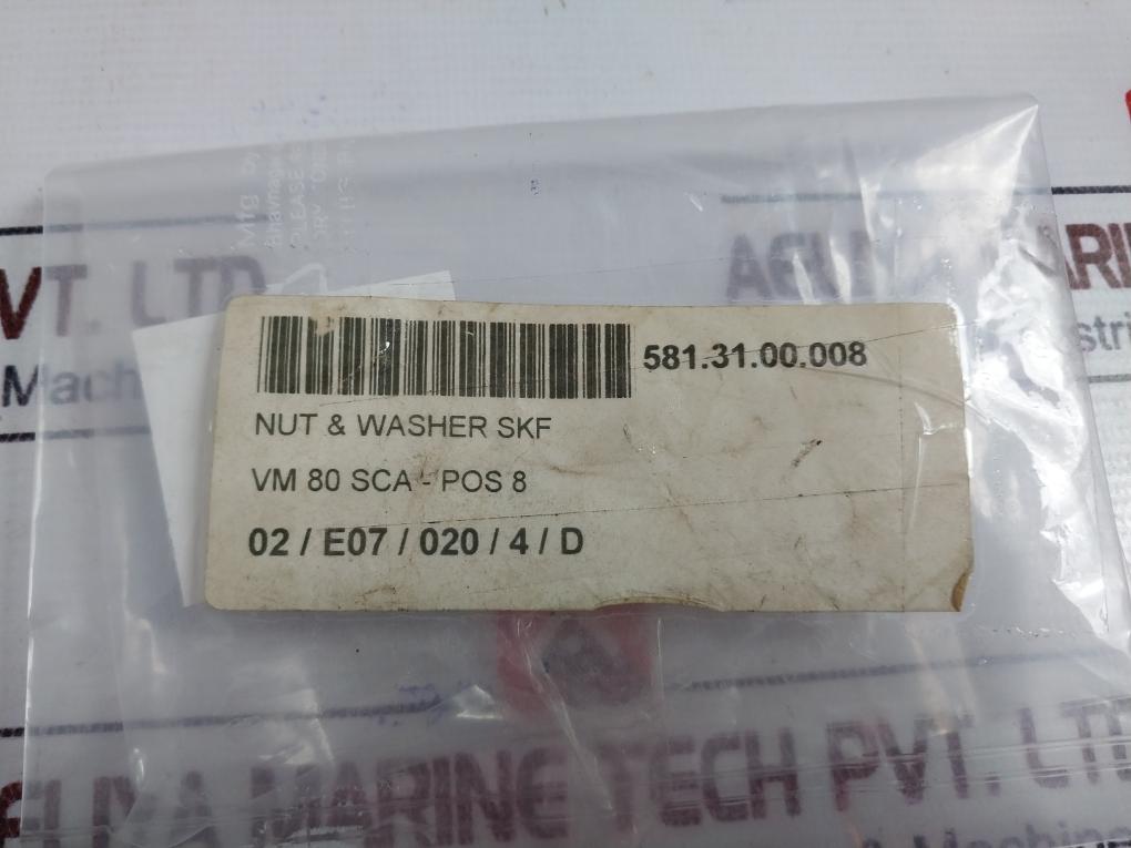 Skf Km12 581.31.00.008 Nut & Washer Skf Set