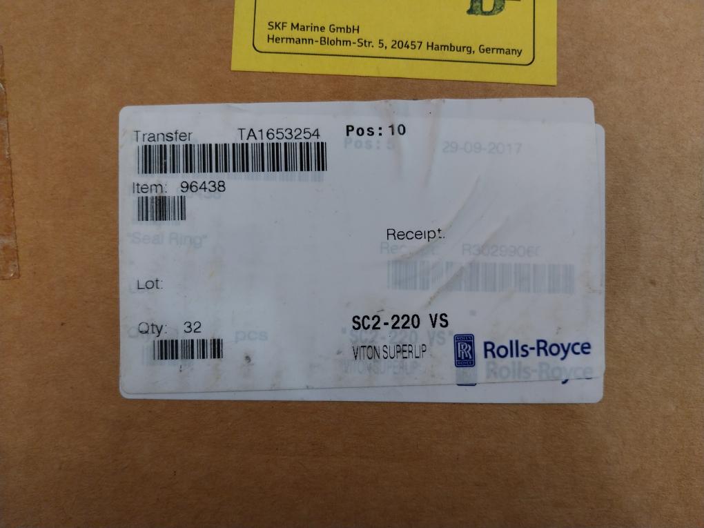 Skf Marine 24335768 Simplex Seal Sc-2 Size 220 Viton Superlip