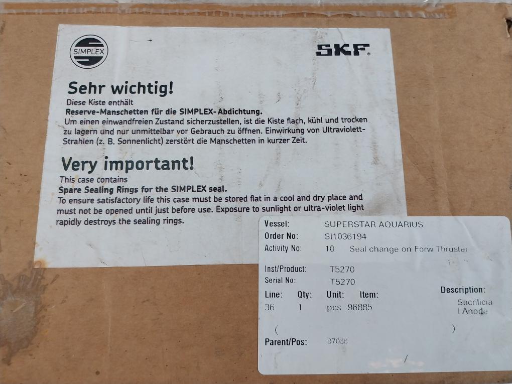 SKF RINGANODE ALU SIZE 220 With Hexagon Head Screw M6x12