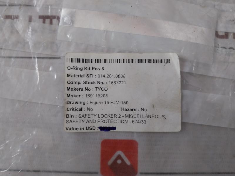 Skum Fjm-150 O-ring Kit For Nozzle So-008321 Rev 0 16911520S