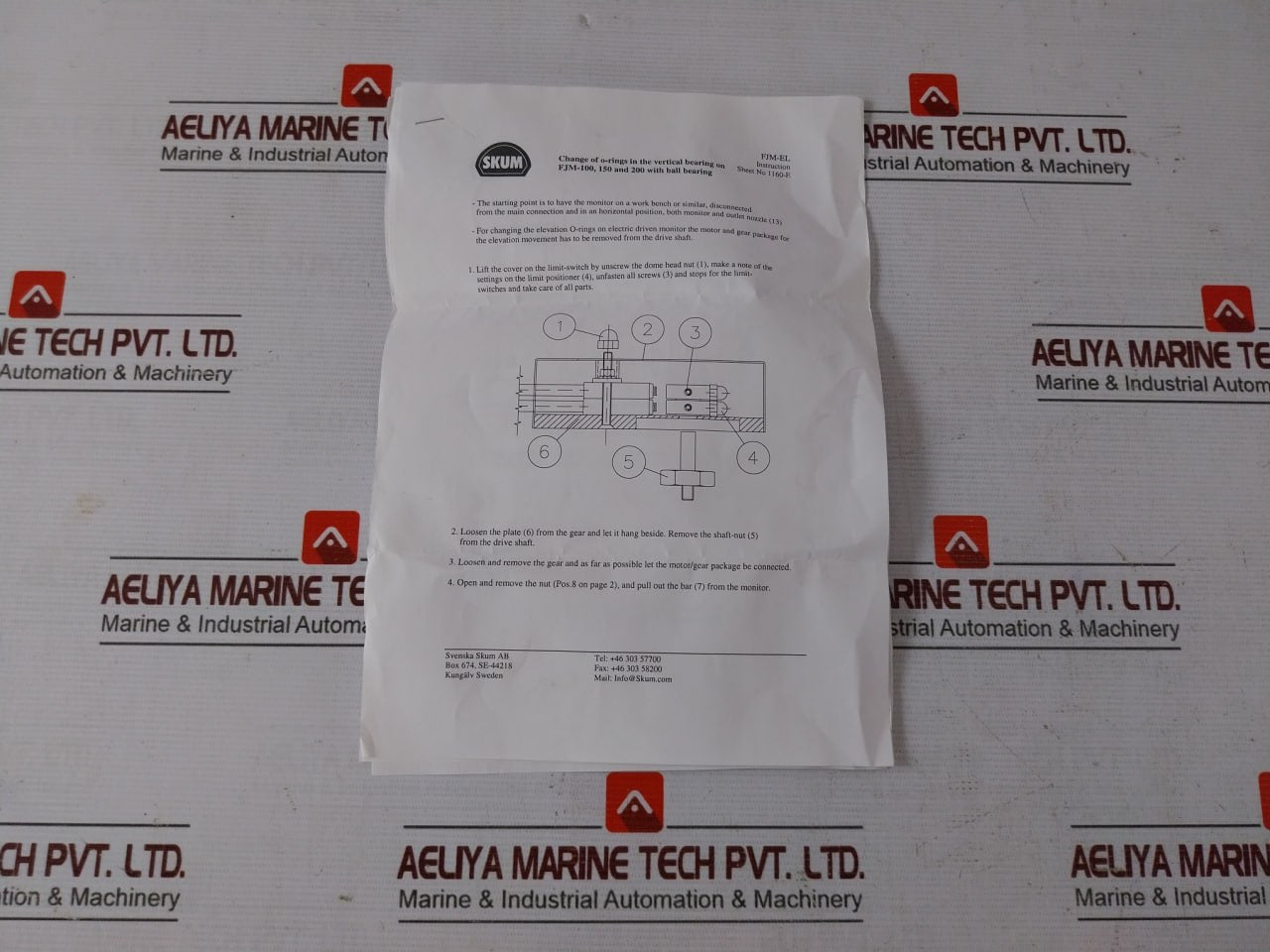 Skum Fjm-150 O-ring Kit For Nozzle So-008321 Rev 0 16911520S