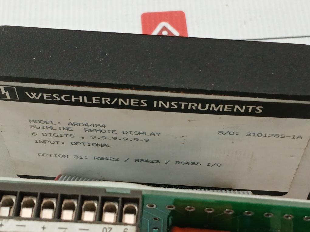 Ard4484 Slimline Remote Display 115-230V Weschler/Nes Instruments