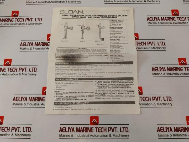 SLOAN 186-1 Flushometer Urinal Valve Spud Coupling and Flange Kit