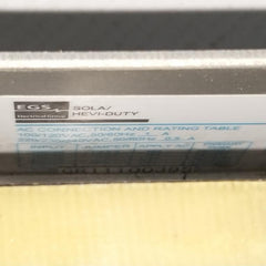 Sls-12-017T Regulated Power Supply Sola Hevi-duty Rev: D