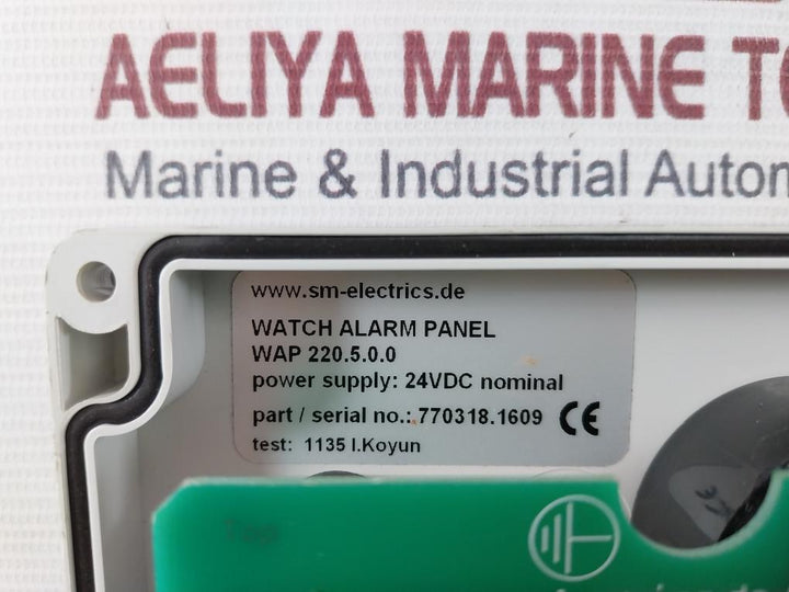 Sm Electrics Wap 220.5.0.0 Watch Alarm Panel 24Vac/Dc