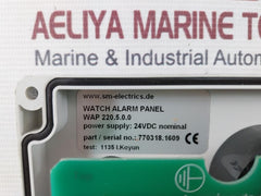 Sm Electrics Wap 220.5.0.0 Watch Alarm Panel 24Vac/Dc