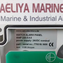 Sm Electrics Wap 220.5.0.0 Watch Alarm Panel 24Vac/Dc