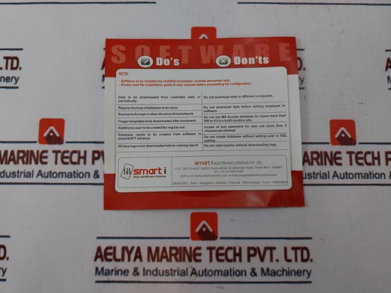 Smart I Electronics Sbsn150-s Biometric Door Access Control System, Version 5.6l