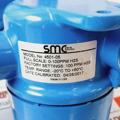 Smc 4501-05 Gas Detector 0-100 Ppm H2S (Hydrogen Sulfide) 10Vdc To 30Vdc
