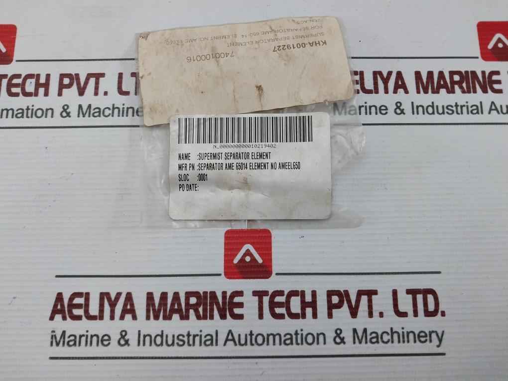 Smc Ame-el650 Supermist Separator Element