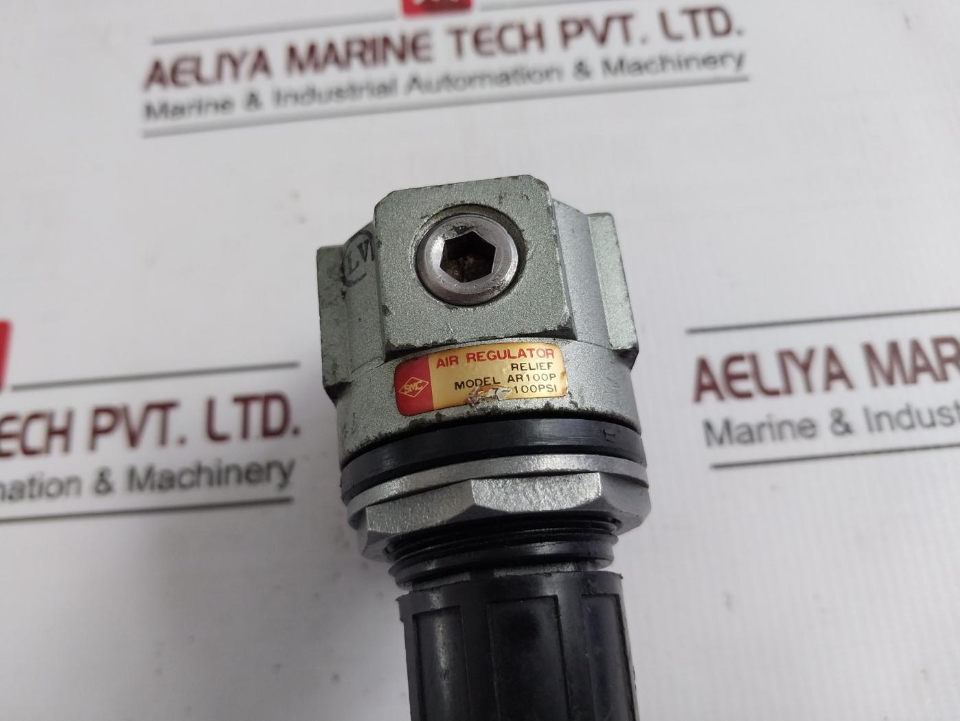 Smc Ar100P Air Pressure Regulator 7-100Psi 0 To 56 Psi 0 To 4 Bar