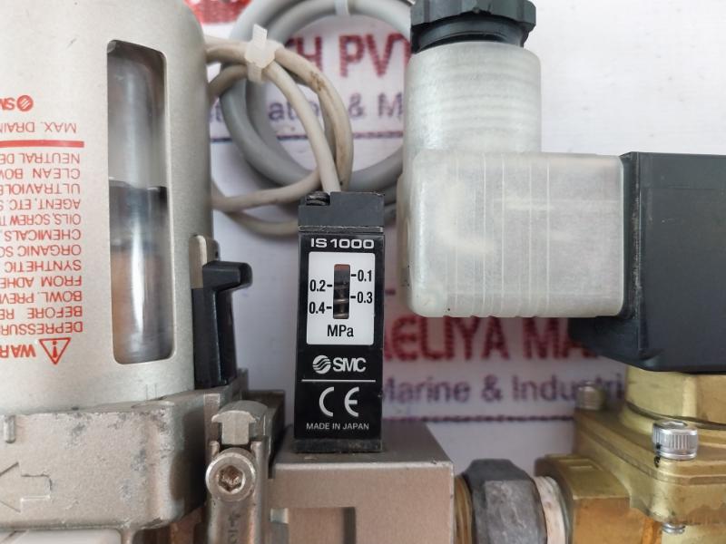 Smc Aw30-03Be Filter Regulator + Vxd2130-03-5D71 2 Way Media Valve Assy