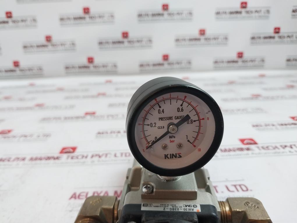 Smc Aw30-03bg-2 Bourdon Tube Pressure Gauge 1.0mpa