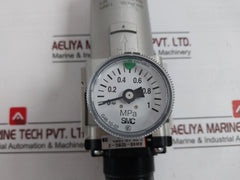 Smc Aw40-02Bg-2 Filter Regulator W/ Pressure Gauge G46-10-02 0.05-0.85Mpa