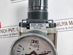 Smc Aw40-02Bg-2 Filter Regulator W/ Pressure Gauge G46-10-02 0.05-0.85Mpa