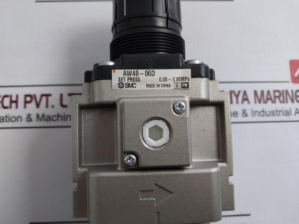 Smc Aw40-06D Filter Regulator 0.05~0.85 Mpa, 60°C, 1.0Mpa