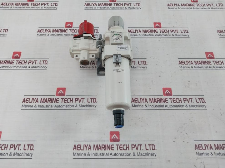 Smc Aw40K-f04De-2-b Filter Regulator And Pressure Relief Air Valve 1.0Mpa 60°C