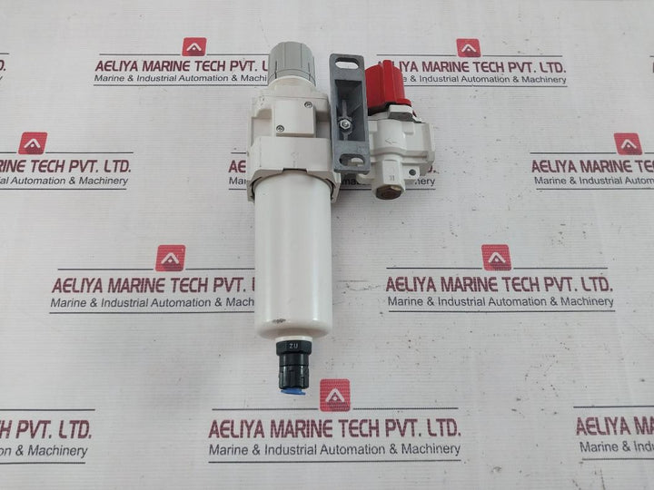 Smc Aw40K-f04De-2-b Filter Regulator And Pressure Relief Air Valve 1.0Mpa 60°C