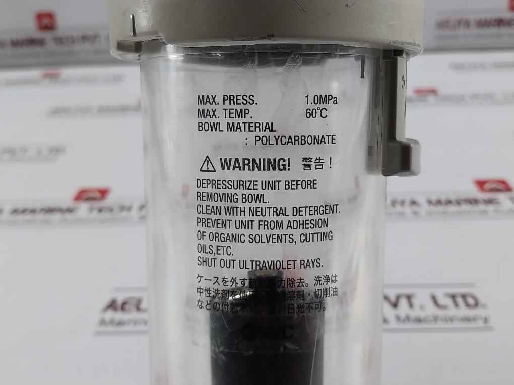 Smc Aw60-10Bde3-b Filter Regulator 1.0Mpa 60 Degrees Celsius